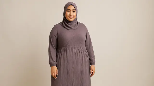 7 Model Gamis untuk Orang Gemuk Tinggi Terbaru, Tampil dengan Gaya Maksimal dan Percaya Diri
