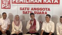 Kaesang Pangarep (tengah) kembali maju sebagai Calon Ketua Umum Partai Solidaritas Indonesia (PSI) (Liputan6.com/Ady Anugrahadi)