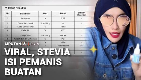 Stevia Disorot, Diduga Mengandung Pemanis Buatan