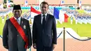 Grand Croix de la Légion d’Honneur merupakan penghargaan kehormatan tertinggi di Prancis, yang mengakui pencapaian luar biasa dalam pengabdian kepada negara. (JEANNE ACCORSINI/POOL/AFP)