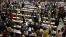 Anggota Dewan dari 4 Fraksi yaitu Gerindra, PAN, Demokrat, dan PKS melakukan Walk Out saat Pengambilan Keputusan RUU Pemilu, di Komplek Parlemen, Senayan, Jakarta, Kamis (21/7). DPR Mengesahkan RUU Pemilu menjadi UU. (Liputan6.com/Johan Tallo)