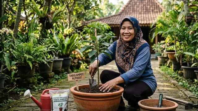 Cara Menanam Alpukat agar Tidak Terlalu Tinggi/AI Generated