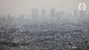 Sementara, polusi udara Kota Jakarta di angka PM2.5 atau partikel halus (≤ 2,5 µm). (Liputan6.com/Angga Yuniar)