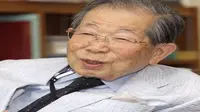 Shigeaki Hinohara, praktisi medis dan dokter setia layani pasien hingga tutup usia. (Foto: KYODO)