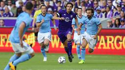 Andrea Pirlo mengawali kariernya di Brescia dan menjalani debut profesionalnya pada tahun 1995. (AFP/Alex Menendez)