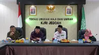 Konsulat Jenderal Republik Indonesia (KJRI) di Jeddah menggelar rapat koordinasi dengan Petugas Penyelenggara Ibadah Haji (PPIH) Arab Saudi, Minggu (21/5/2023). (Foto:&nbsp;MCH PPIH 2023)