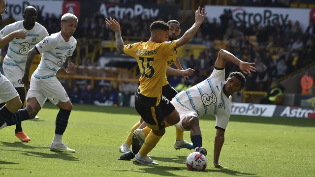 Hasil Liga Inggris: Chelsea Tumbang di Markas Wolverhampton Wanderers