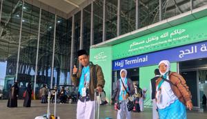 Jemaah haji asal YIA mendarat di Madinah, 22 April 2026. (dok. Media Center Haji)