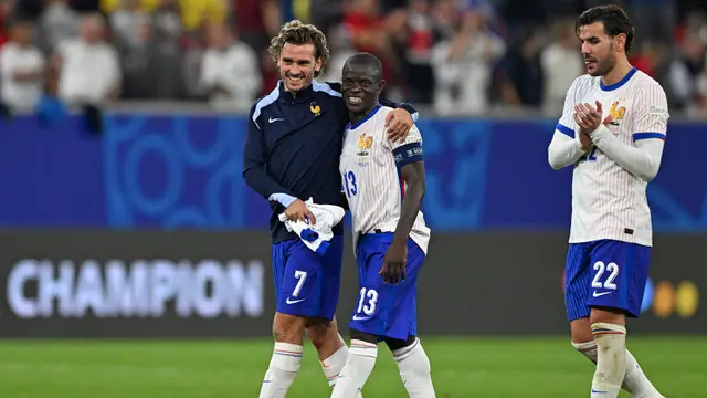 Foto: Belum Habis! N'Golo Kante Berikan Penampilan Apik dalam Kemenangan Tipis Prancis di Euro 2024