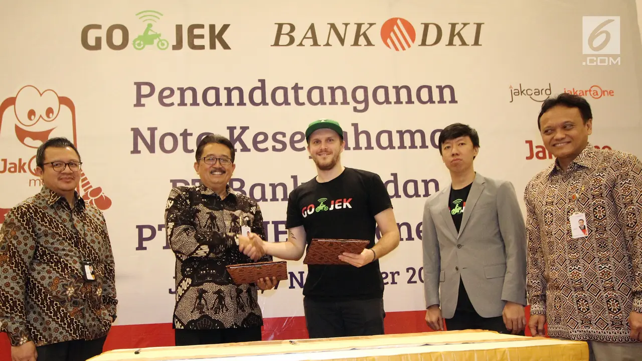 PHOTO: Go Jek Indonesia Jalin Kerjasama dengan Bank DKI