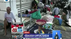 Kebakaran memaksa lebih sekitar 3.500 warga di tiga RT mengungsi.