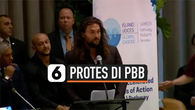 Pemeran film Aquaman, Jason Momoa, ikut menyikapi mengenai perubahan iklim yang terjadi di dunia. Ia menyuarakan protesnya di podium PBB belum lama ini. Menurutnya, perubahan iklim ini merupakan kesalahan semua manusia.