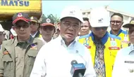 Menteri Koordinator Bidang Pembangunan Manusia dan Kebudayaan (Menko PMK) Muhadjir Effendy meninjau perbaikan jalan tol Bogor Ciawi Sukabumi (Bocimi) sesi dua ruas Cigombong-Parungkuda, (Liputan6.com/Fira Syahrin).