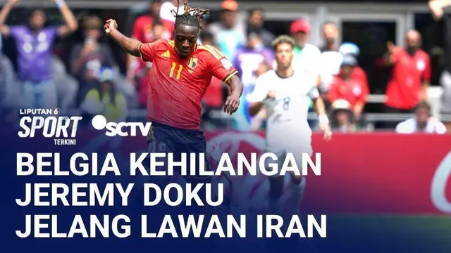 Kabar Buruk Bagi Belgia! Jeremy Doku Dipastikan Absen Lawan Iran | Liputan 6
