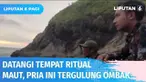 Lokasi ritual maut di Pantai Payangan kembali memakan korban. Dua wisatawan yang datang berkunjung untuk melihat lebih dekat, justru tergulung ombak hingga satu di antaranya tewas.