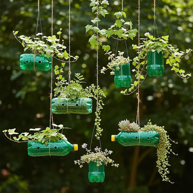 Ide Kebun Sayur Estetik dari Barang Bekas (Image by Gemini AI)