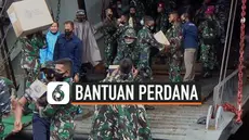 Lantamal enam TNI AL bersama Pemprov Sulsel mengirimkan bantuan makanan, tenda, serta penerangan pada korban gempa Majene pada Jumat (15/1) sore, dengan menggunakan kapal KRI Teluk Ende 517.