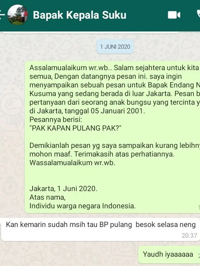 6 Chat Lucu Antara Anak dan Bapak Ini Bikin Senyum-senyum