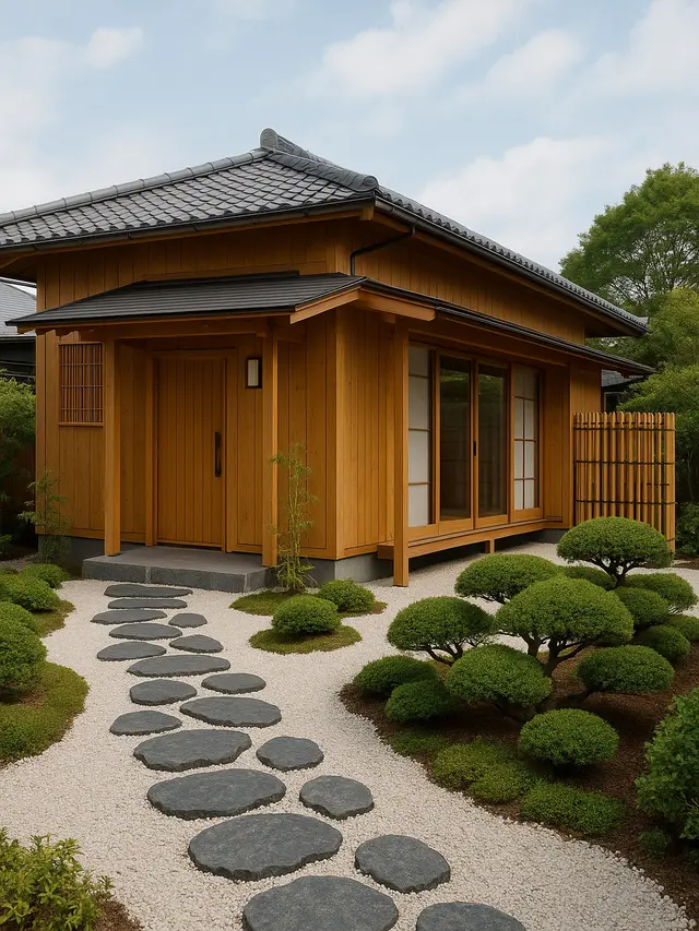 Inspirasi Rumah Kampung Modern dengan Jalur Batu