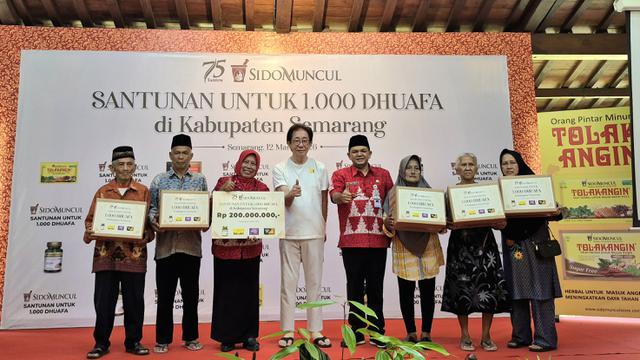Berbagi di Bulan Ramadan, Sido Muncul Salurkan Bantuan Senilai Rp200 Juta untuk 1.000 Kaum Dhuafa di Kabupaten Semarang