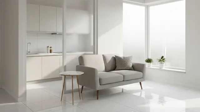 Trik Desain Interior Rumah Sempit Agar Terlihat Luas Tanpa Renovasi Besar. AI