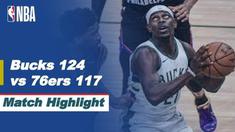Berita video highlight NBA, Philadelphia 76ers Telan Pil Pahit Dikandang Milwaukee Bucks 124-117, Jumat (23/4/2021).