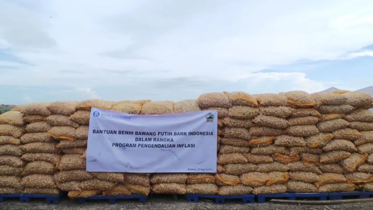 Bantuan Bank Indonesia untuk para petani di Brebes, Jawa Tengah. 