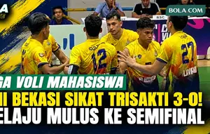 Highlight Liga Voli Mahasiswa 2026: UMI Bekasi Sikat Trisakti Jakarta 3-0, Melaju Mulus ke Semifinal!