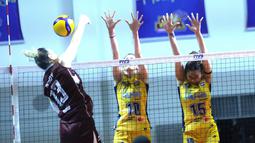 Tim voli putri Jakarta Electric PLN Mobile memastikan tiket terakhir ke babak final four Proliga 2026 setelah mengalahkan Jakarta Livin’ Mandiri. (Dok. PBVSI)