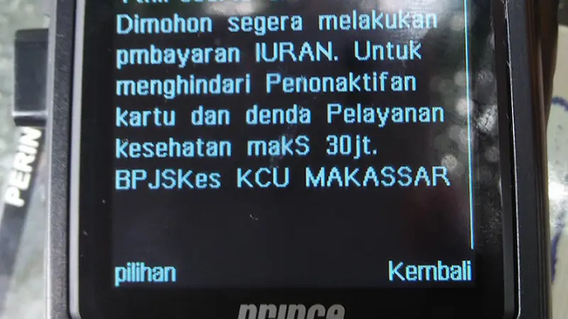 Warga Makassar Mendadak Insomnia Gara-Gara SMS BPJS Kesehatan