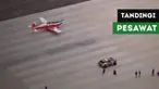 Berita video pembalap 9 kali juara World Rally Championship (WRC), Sebastien Loeb, berhasil menandingi kecepatan pesawat dengan mobil reli Dakar saat di Lima, Peru.