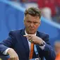 Louis van Gaal, pria berusia 62 tahun ini memiliki nama lengkap Aloysius Paulus Maria van Gaal. Usai ajang Piala Dunia 2014, pria kelahiran Amsterdam bersiap menangani klub Inggris, Manchester United. (REUTERS/Kai Pfaffenbach)