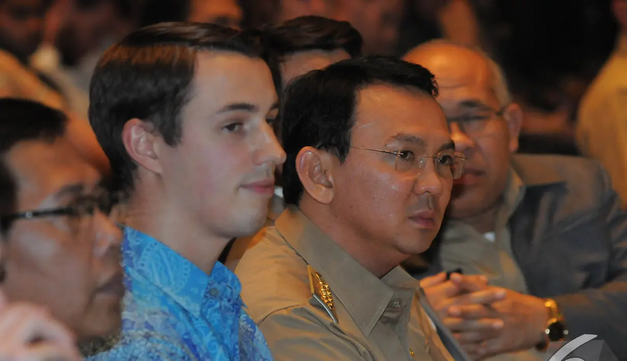 Gubernur DKI Jakarta Basuki Tjahaja Purnama tampak hadir dalam peluncuran www.petajakarta.org, Jakarta, Selasa (2/12/2014). (Liputan6.com/Herman Zakharia)