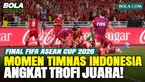 Momen bersejarah saat Timnas Indonesia mengangkat trofi juara FIFA ASEAN Cup 2026 di Stadion Utama Gelora Bung Karno, Jakarta. Skuad Garuda merayakan keberhasilan menjadi juara setelah mengalahkan Thailand pada partai final yang berlangsung dramatis....