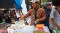 Laksa, salah satu kuliner Palembang yang dijajakan untuk menu berbuka puasa (Liputan6.com / Nefri Inge)