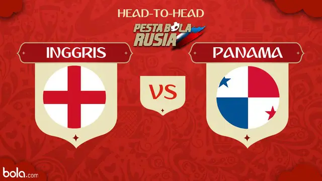Berikut adalah peta kekuatan dua tim Piala Dunia 2018 antara Inggris melawan Panama.