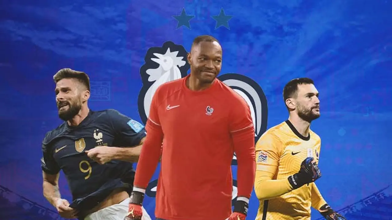 Timnas Prancis - Steve Mandanda, Olivier Giroud, Hugo Lloris