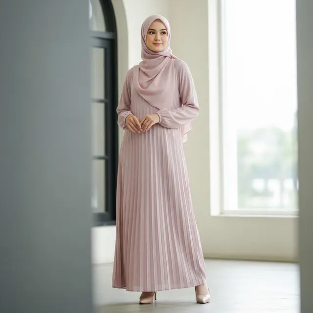 Model Gamis Longgar yang Tidak Panas