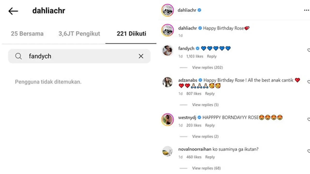 Masih Di-Unfollow, Ini 6 Potret Fandy Christian 'Pantau' Dahlia Poland di Medsos