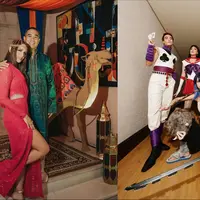 Perayaan ulang tahun artis yang unik dan meriah. [Instagram/ramadhaniabakrie] [Instagram/yukikt]