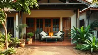 8 Model Teras Rumah Sederhana di Kampung, Tidak Mewah tapi Bikin Betah