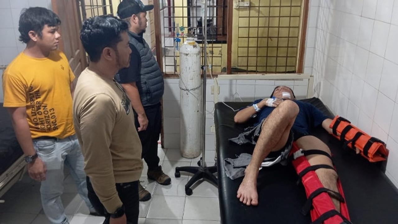 Bandar narkoba yang terjun dari kamar salah satu hotel berbintang 5 alami patah kaki dan tangan.