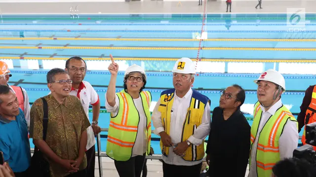 Menteri Keuangan Sri Mulyani dan Menteri PUPR Basuki Hadimuljono