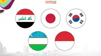 Piala Dunia U-20 - Ilustrasi Tim Asia di Piala Dunia U-20 2023 (Bola.com/Adreanus Titus)