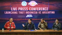 Live Press Conference Launching Tiket Indonesia vs Argentina.