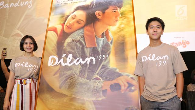 Kekompakan Iqbaal dan Vanesha Saat Rilis Trailer Film Dilan 1991
