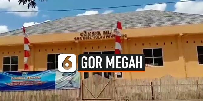VIDEO: Penampakan GOR Megah yang Dibangun dengan Dana Desa di Sumsel