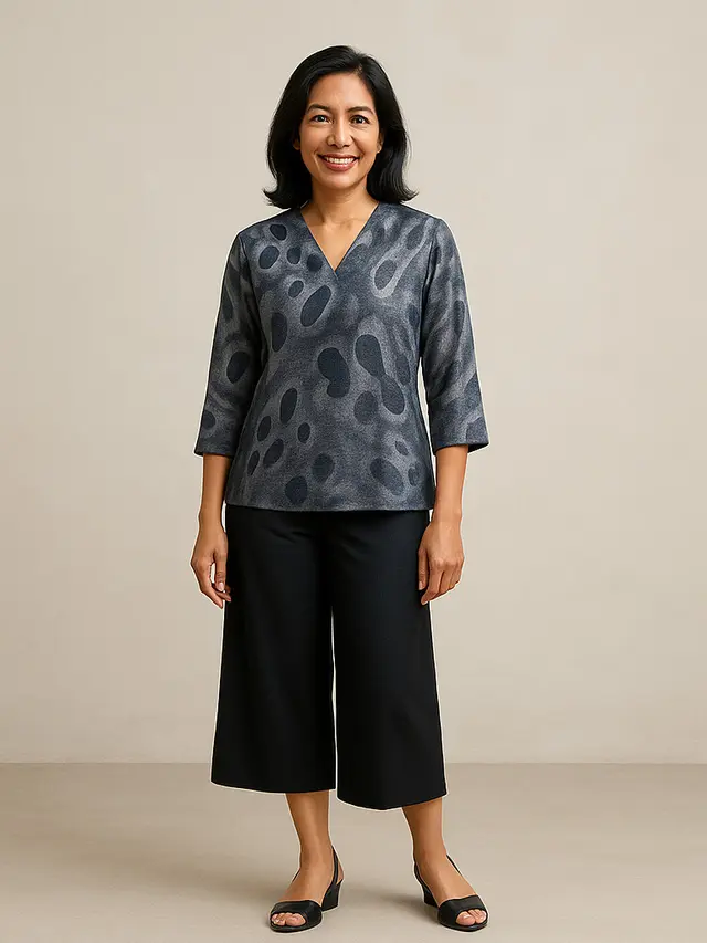 Model Batik 40+ yang Bikin Terlihat 10 Tahun Lebih Muda/Ilustrasi gambar oleh AI