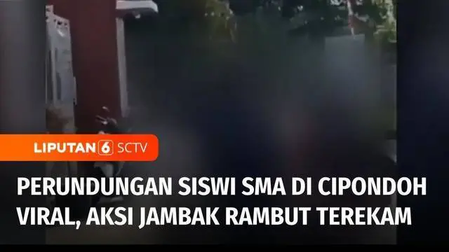 Seorang siswi SMA menjadi korban perundungan oleh empat siswi lain dari berbeda sekolah di Cipondoh, Kota Tangerang, Banten. Aksi saling jambak rambut ini viral di media sosial.