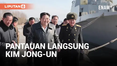 VIDEO: Kim Jong-un Pantau Pembangunan Kapal Perang